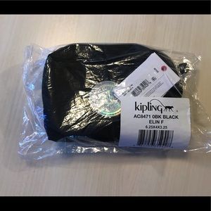 ELIN in BLACK Dual Compartment Cosmetic Makeup Bag